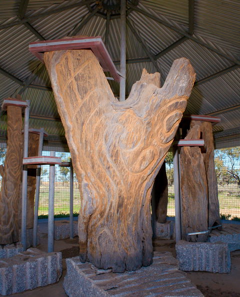 Collymongle Carved Trees - Accommodation Noosa 0