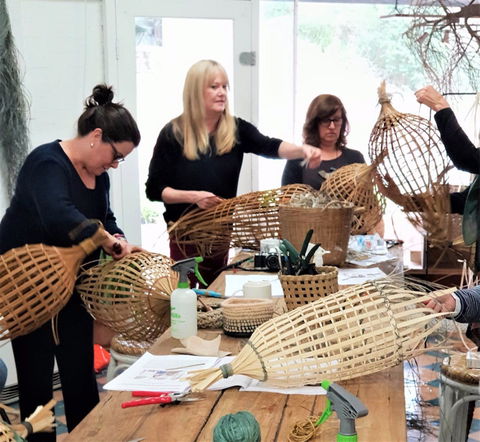 Fish Trap Lampshade Weaving - Accommodation Noosa 0