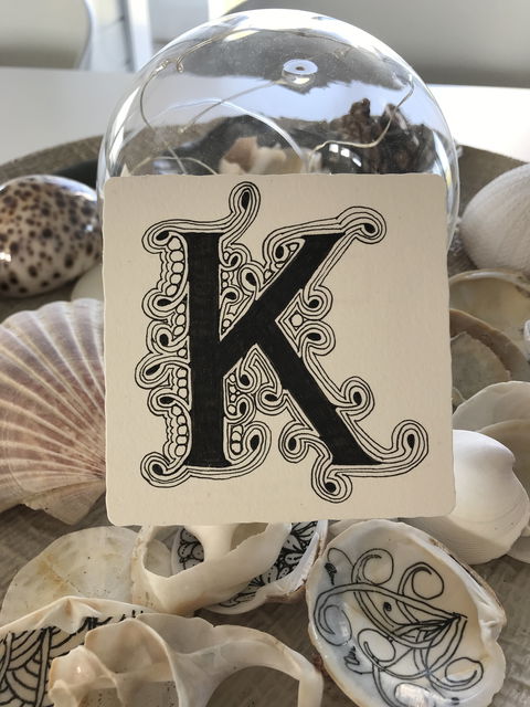 Online Live Streaming Class: Zentangle Art: Embedded Letters - Accommodation Noosa 0